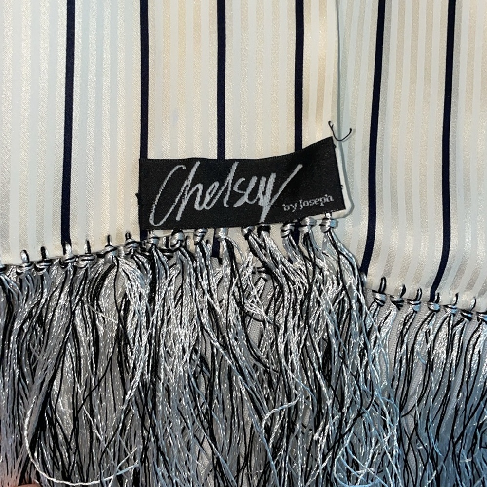 Chelsey by Joseph striped fringe scarf - Picture 5 of 5